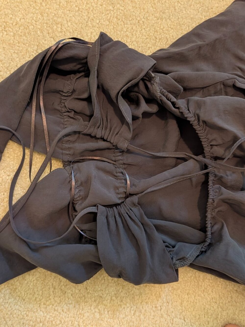 Zara slate grey maxi dress - Picture 3 of 4